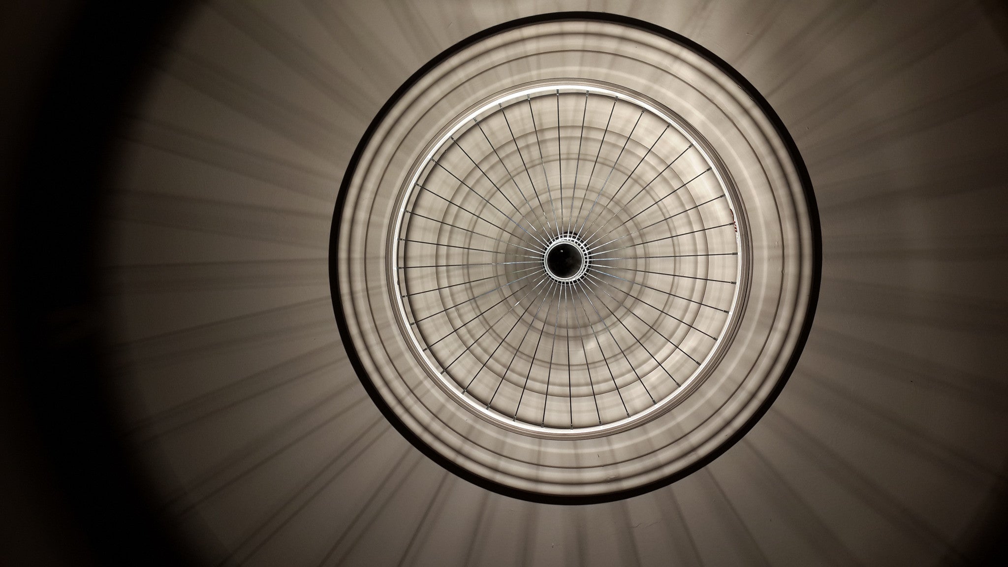 Bike Wheel Ceiling Light