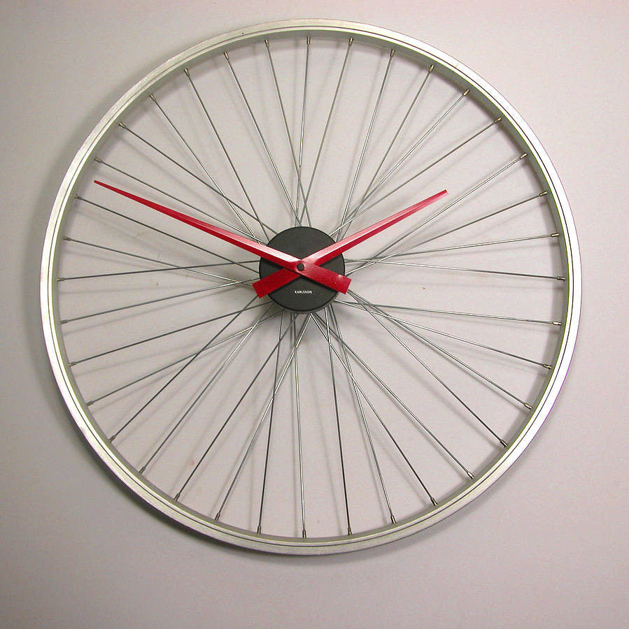 Bike wheel clock 23 inch with Karlsson Mechanism
